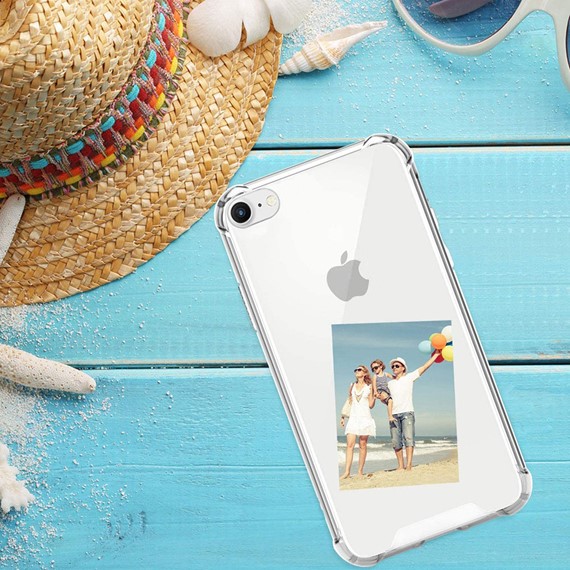 CaseUp Apple iPhone SE 2022 Kılıf Titan Crystal Şeffaf 5